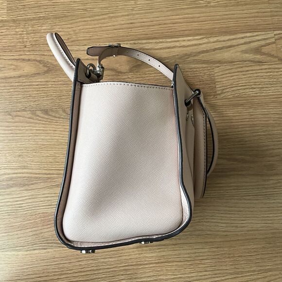 Michael Kors Selma Medium Satchel Crossbody Dark Dune Saffiano Leather - Picture 6 of 13